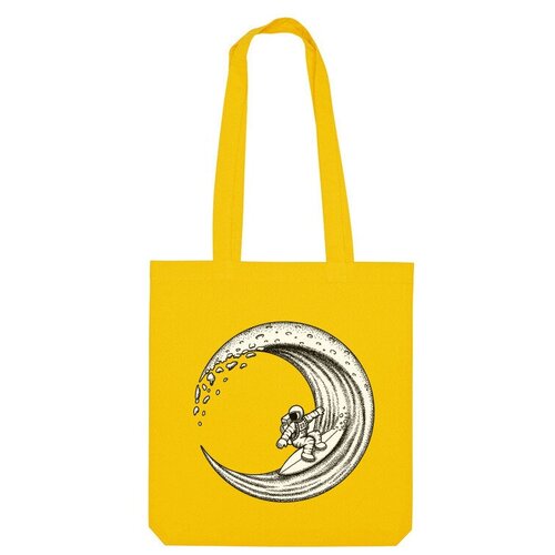 Сумка шоппер Us Basic, желтый сумка космический узор зеленый