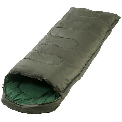 Спальный мешок туристический 220 х 75 см до -20 градусов 700 гм2 цвет хвои 9339569 355500₽