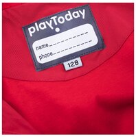 Куртка playToday размер 122, красный/темно-синий