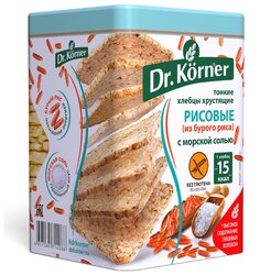 Хлебцы рисовые Dr. Korner с морской солью 100 г