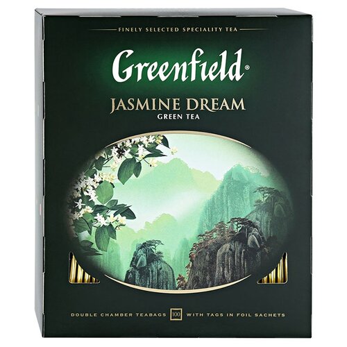 фото Чай зеленый Greenfield Jasmine Dream в пакетиках, 100 шт.