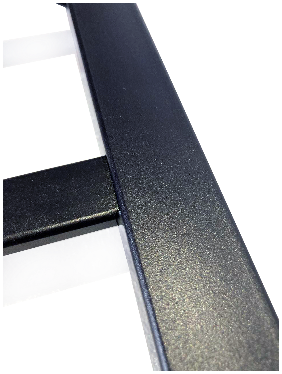 Полотенцесушитель электрический РуДизайн Лесенка профиль 500*600 черный матовый таймер и подключение справа - фотография № 9