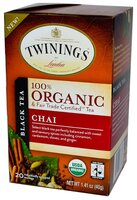 Чай черный Twinings Chai organic в пакетиках, 20 шт.