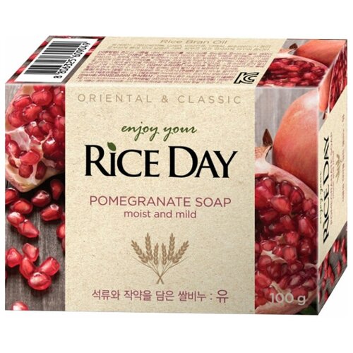 CJ Lion Rice Day Oriental  Natural Pomegranate Soap Туалетное мыло для рук и тела с экстрактом граната и пиона