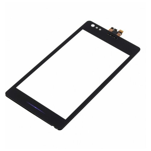 Тачскрин для Sony C1905 Xperia M/C2005 Xperia M Dual, черный power button switch volume button mute on off flex cable for sony xperia m c1904 c1905 c2004 c2005