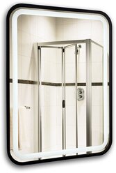 Зеркало Мальта - лофт 600х800 (сенсорный выключатель, рама пластик)