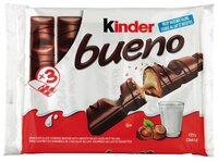 Батончик Kinder Bueno, 43 г, мультипак (3 шт.)