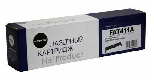 Тонер-картридж NetProduct (N-KX-FAT411A) для Panasonic KX-MB1900/2000/2020/2030/2051, 2K