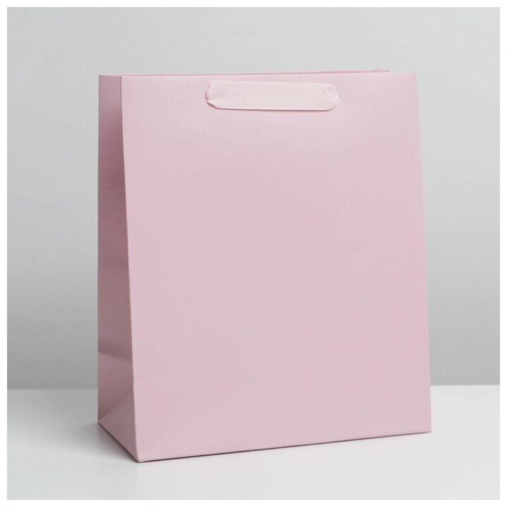 Дарите Счастье Пакет подарочный ламинированный, упаковка, «Розовый», MS 18 х 23 х 10 см
