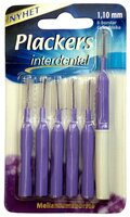 Зубной ершик Plackers Interdental 1,1 mm фиолетовый 6 шт