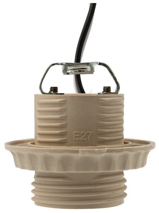 фото Патрон Rexant, Е27 с проводом 20 см белый {11-8875}