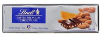 Шоколад Lindt Swiss premium темный с апельсином и миндалем, 300 г