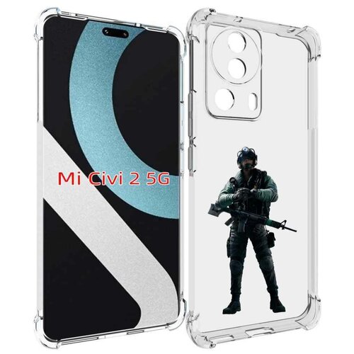 Чехол MyPads Tom-Clancy's-Rainbow-Six-2 для Xiaomi Civi 2 задняя-панель-накладка-бампер чехол mypads tom clancy s rainbow six 2 для meizu m6t задняя панель накладка бампер