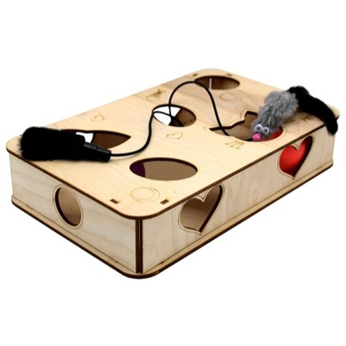 Игровой комплекс для кошек с шариками и игрушкой Прямоугольник-S 1190₽