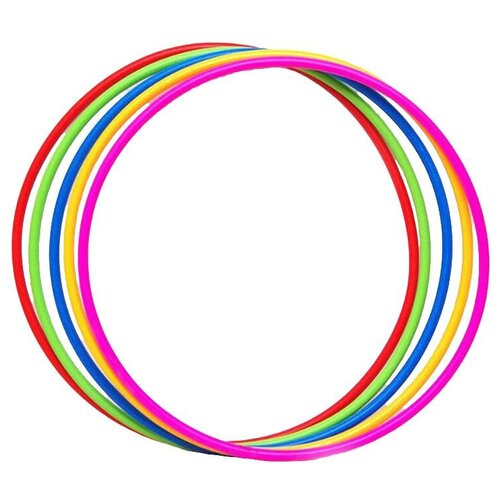 Комплект 5 штук, Обруч гимнастический пластиковый, 900 мм, KO-306