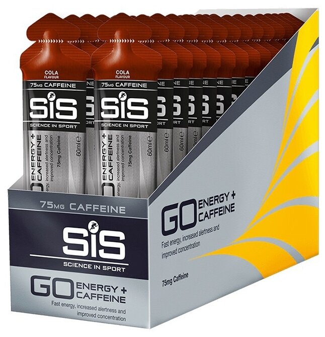 Изотоник Science In Sport GO Isotonic Energy Gels + Caffeine (30 шт х 60 мл)