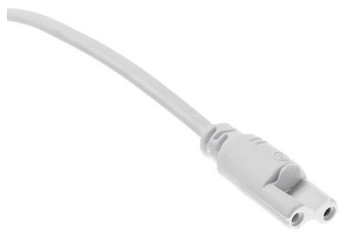 Шнур сетевой Ecola LED linear, для светильника T5 с вилкой, 1 м(2 шт.) — фото 1