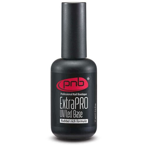 pnb база extrapro rubber rich formula 8 мл PNB Базовое покрытие ExtraPRO Base Rubber rich formula, прозрачный, 17 мл