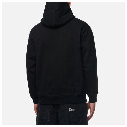 фото Мужская толстовка dime rebel chenille hoodie чёрный, размер s