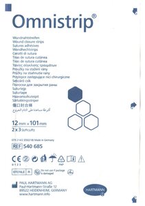 Фото Omnistrip / Омнистрип - стерильные полоски на операционные швы, 12x101 мм, 6 шт.