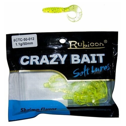 Съедобная силиконовая приманка RUBICON Crazy Bait CTC 1.1g, 50mm, цвет 012
