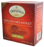 Чай черный Twinings English breakfast в пакетиках, 25 шт.