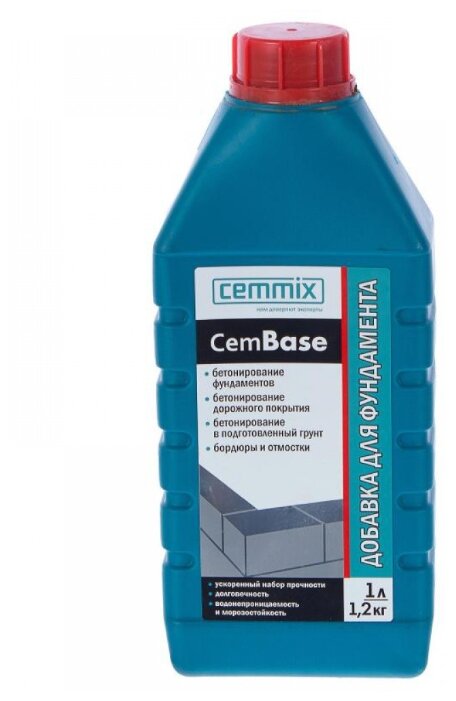 Добавка пластификатор Cemmix CemBase 1 л — купить по выгодной цене на Яндекс.Маркете