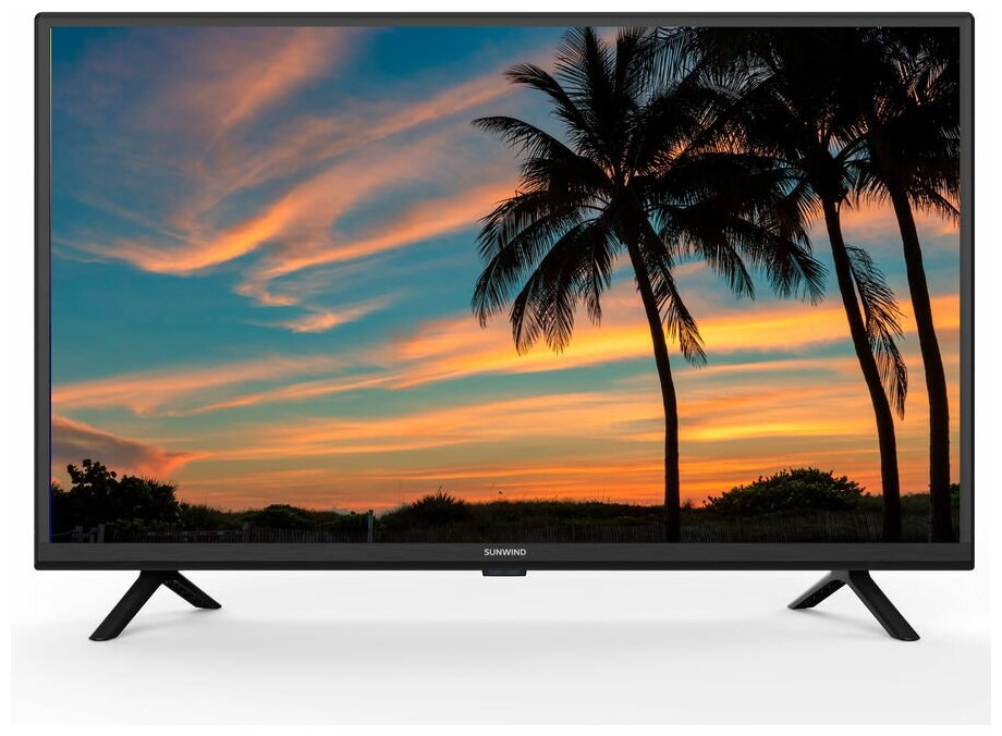 32" Телевизор SunWind SUN-LED32XS300, HD, черный, смарт ТВ, Яндекс. ТВ