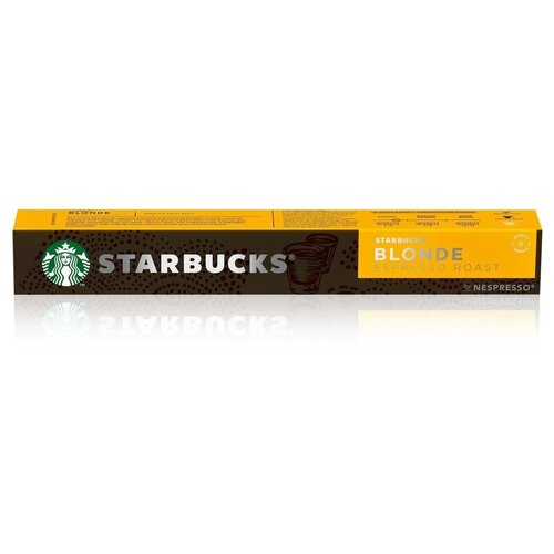 Кофе в капсуах Nespresso Starbucks Blond Espresso / Неспрессо Старбакс Блонд Эспрессо 10шт. по 5,3гр. (Ирландия)