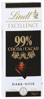 Шоколад Lindt Excellence горький 99% какао, 50 г