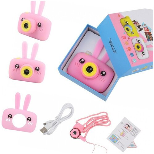 Детский фотоаппарат Зайчик цвета в ассортиментеДетская камераВидео камераФотоаппарат детский цифровойФотокамераМини камера 129000₽