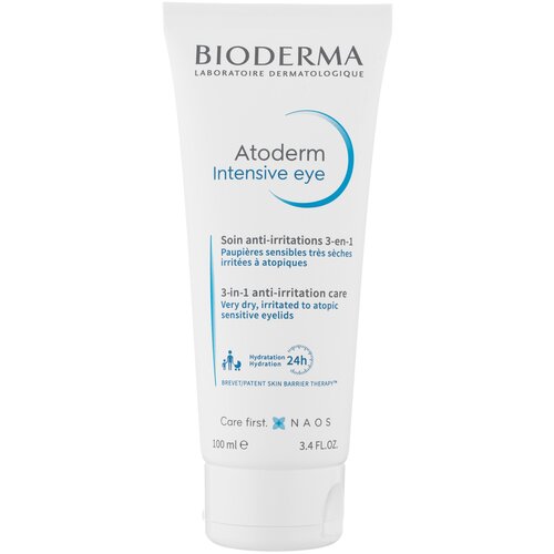 Bioderma Atoderm Интенсивный Уход за областью вокруг глаз 3в1 для раздраженной кожи, 100 мл, Bioderma