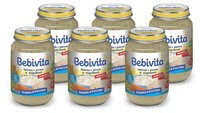 Пюре Bebivita овощи с рисом и индейкой (с 8 месяцев) 190 г, 6 шт.
