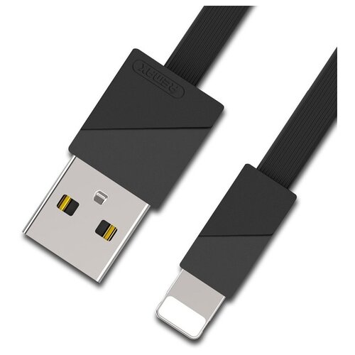 Кабель Remax Blade Series USB - Apple Lightning (RC-105i), 1 м, черный usb кабель remax sury 2 series rc 064i data cable rc 064i apple lightning 8 pin серебряный