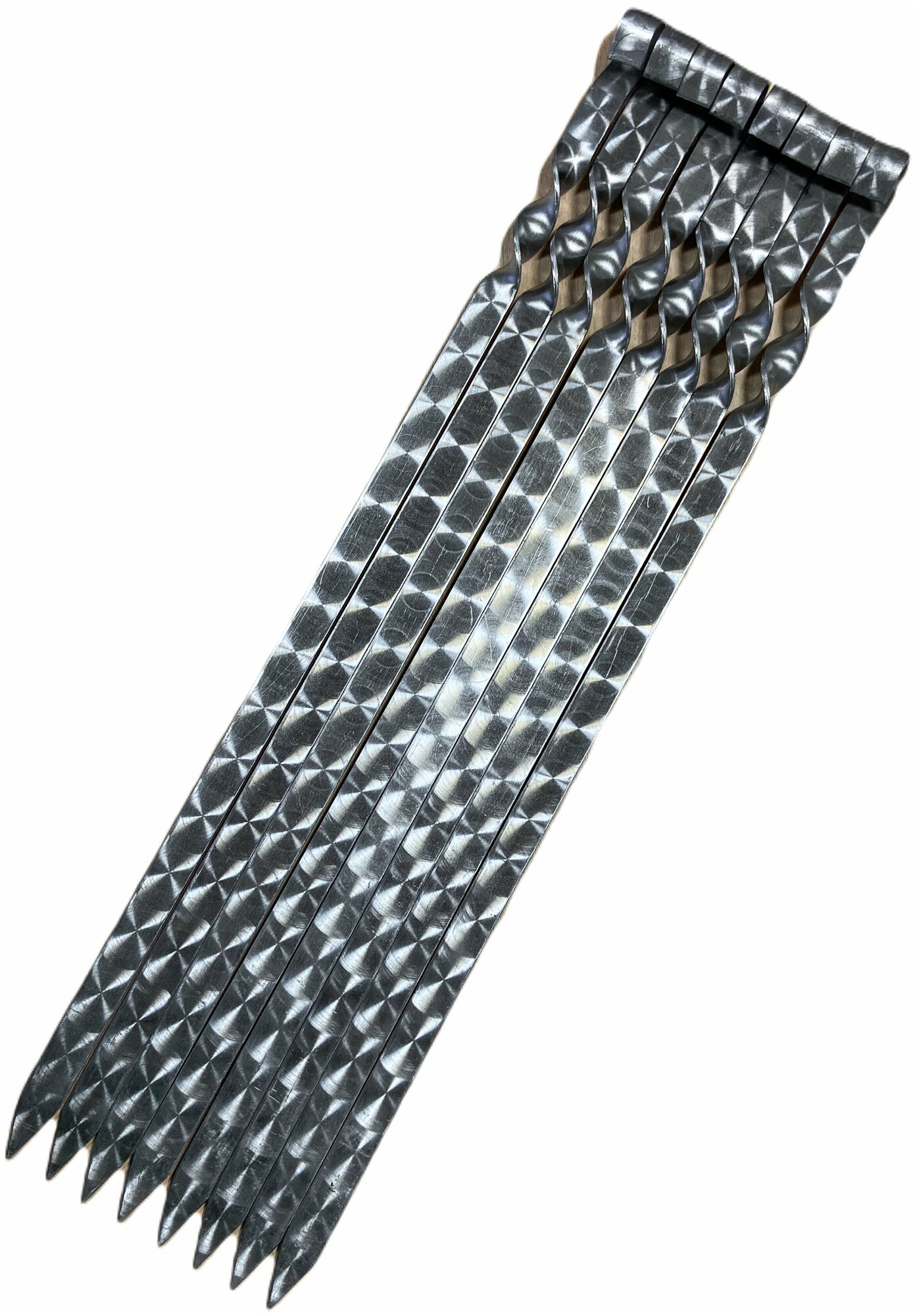 Шампуры для люля, набор 8шт, 45см, из нержавеющей стали, для мангала, ширина 20мм - фотография № 4