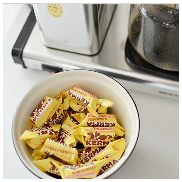 Финские конфеты карамельная коровка, сладкий подарок коллеге на 8 марта, мерси, вдохновение (FINNSWEET, Kermakaramelli 500 г.) - фотография № 3