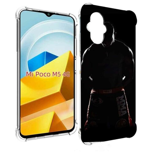 Чехол MyPads mma единоборства для Xiaomi Poco M5 задняя-панель-накладка-бампер