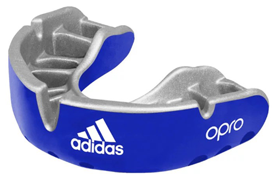 Боксерская капа Opro Gold Gen4 Self-Fit Mouthguard Blue/Silver (Взрослый размер)