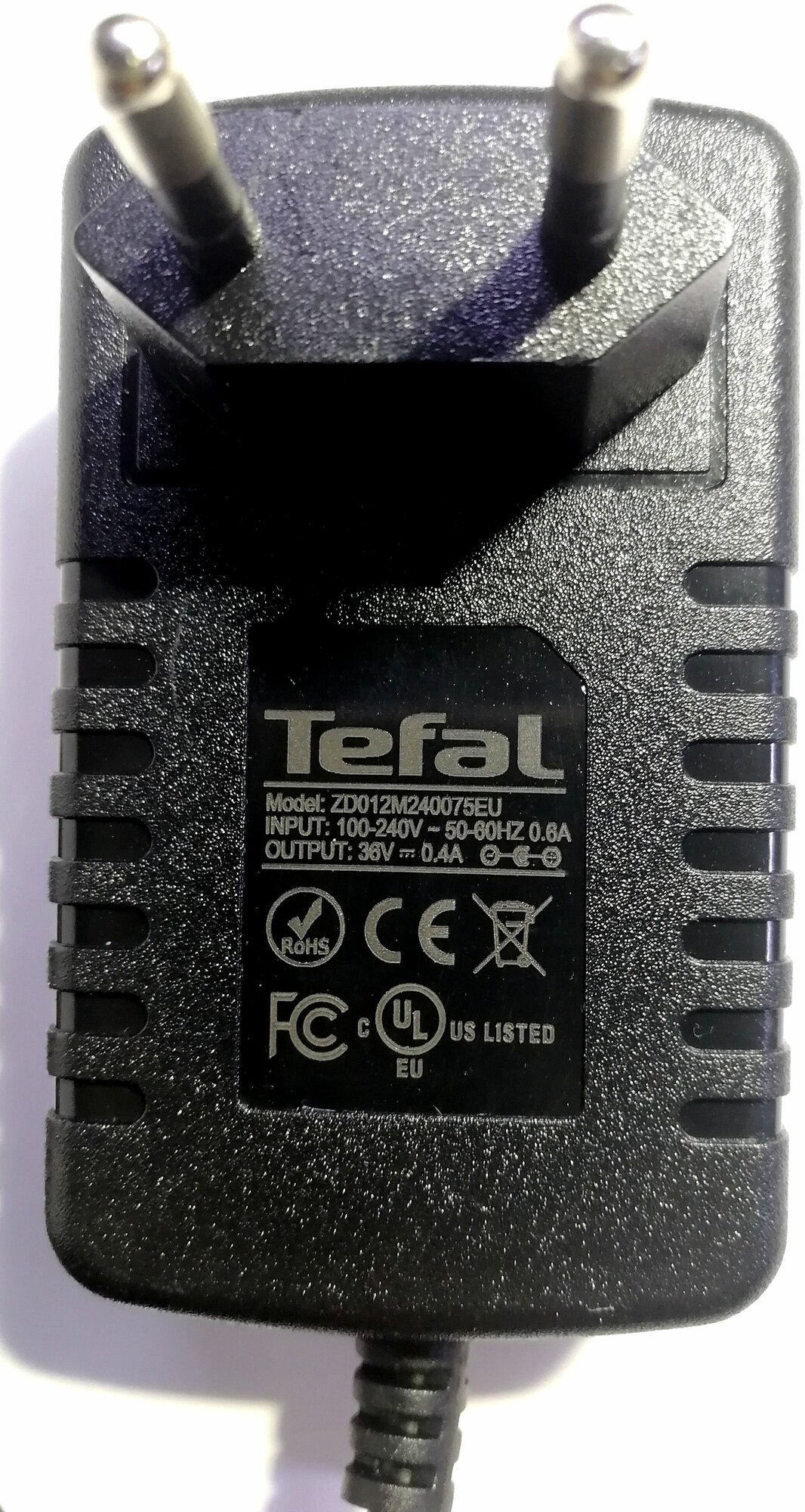 Блок питания зарядное устройство для пылесоса ROWENTA, Tefal 36v 0.4a - фотография № 3