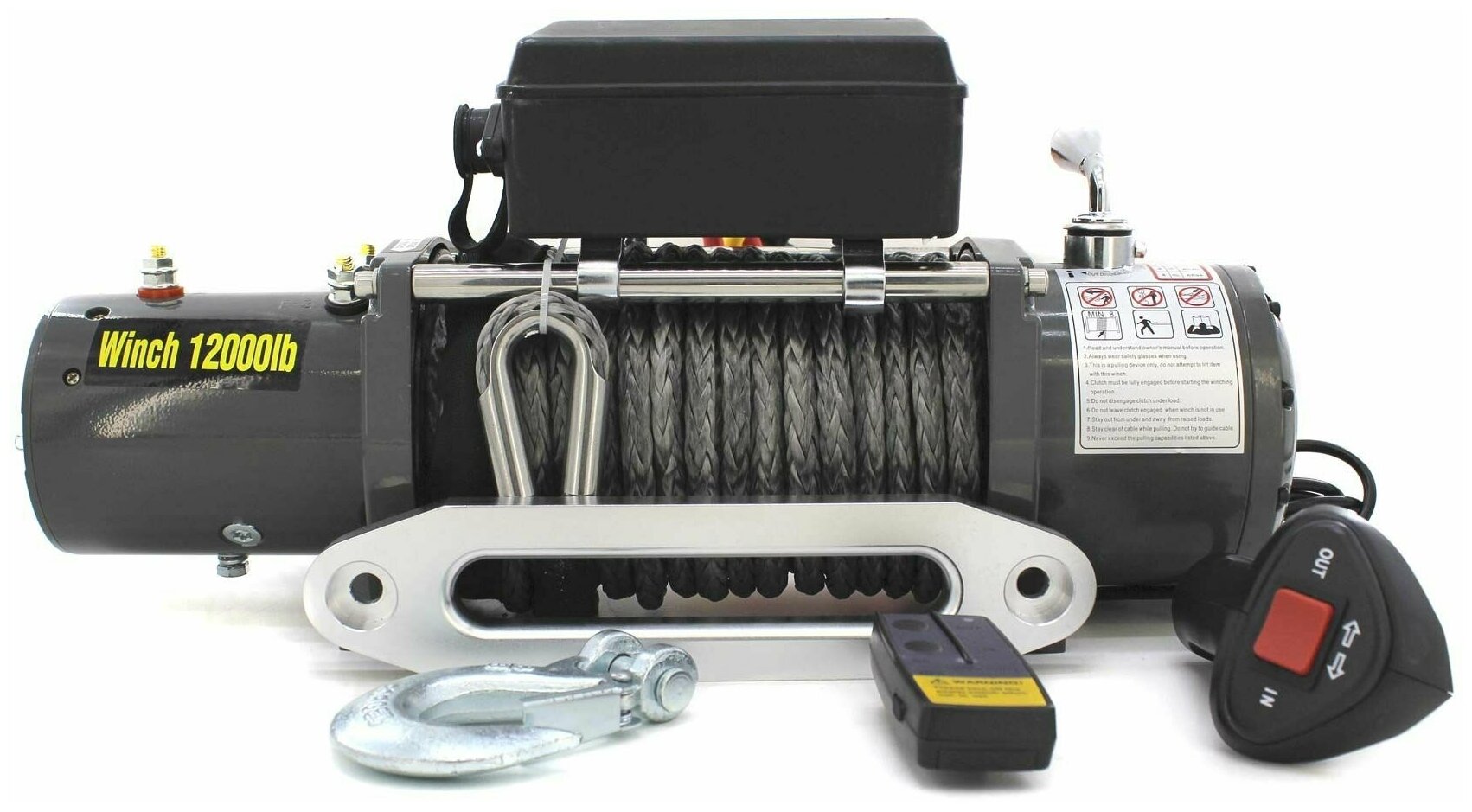   12V Electric Winch 12000lbs / 5443  ( IP66)   , 10