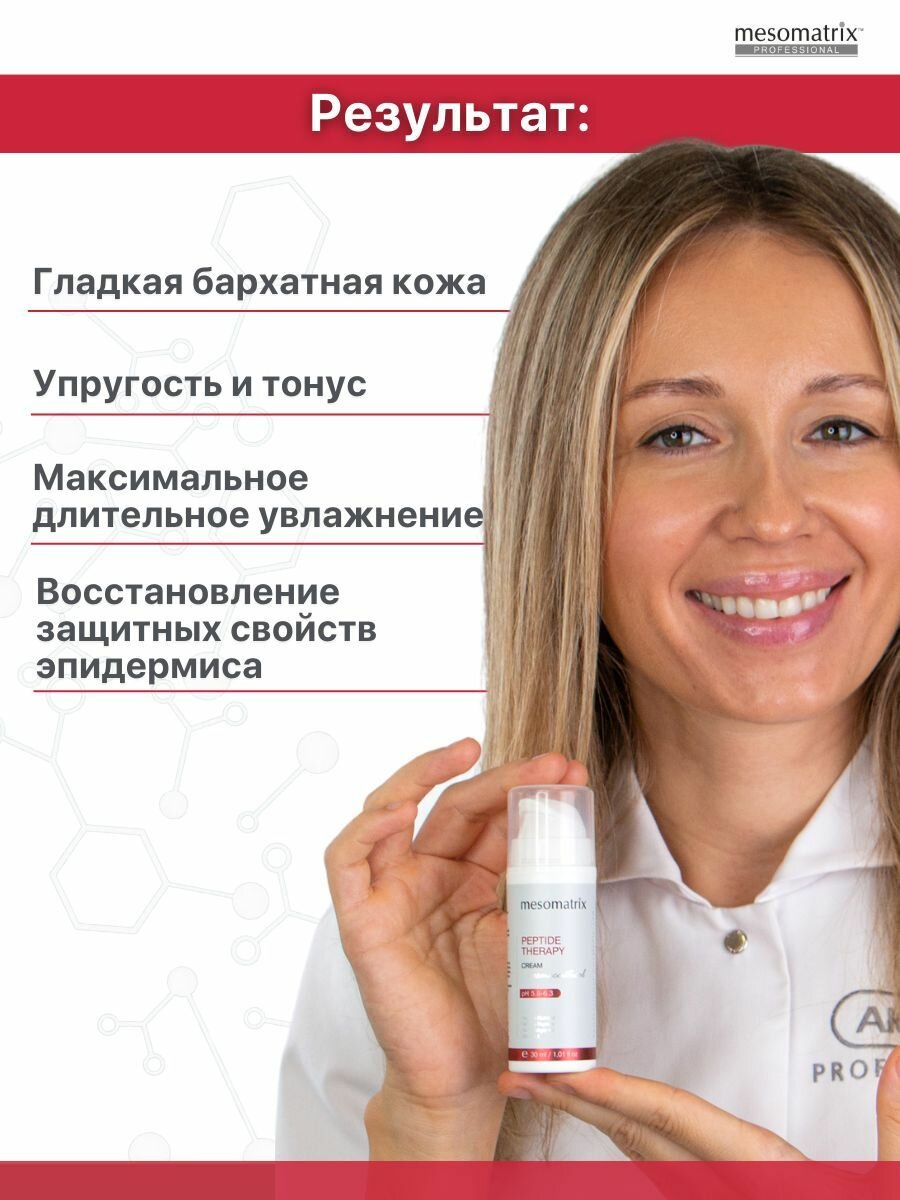 Космецевтика Антивозрастной набор для лица и век (крем + маска) с пептидами увлажняющий с гиалуроновой кислотой от морщин Mesomatrix Professional