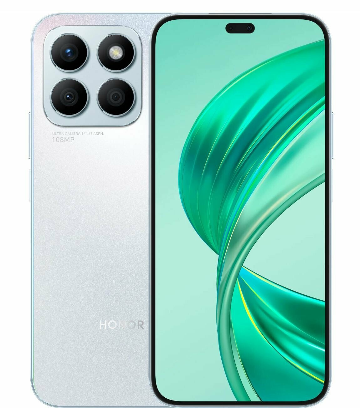 Смартфон HONOR X8b 8/256 ГБ Global для РФ, Dual nano SIM, titanium silver — фото 1