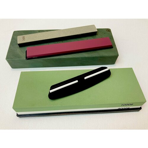 Большой набор для заточки, правки, доводки ножей 240# / 1000# / 3000# / 8000# / 12000#