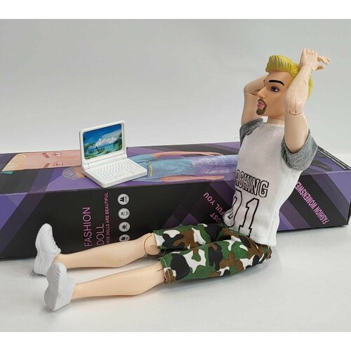 Кукла шарнирная вращение руками и ногами мужчина Кен 30 см 720₽