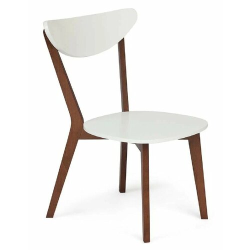 Кухонный стул TetChair "Maxi" 86х45х48,5 см, белый, массив дерева, 1шт. белый, белый, коричневый