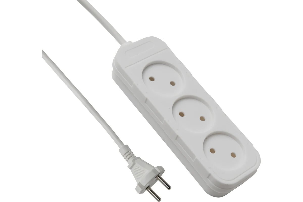 Electraline Удлинитель сетевой без выкл  без заз  и без защиты от детей 62000
