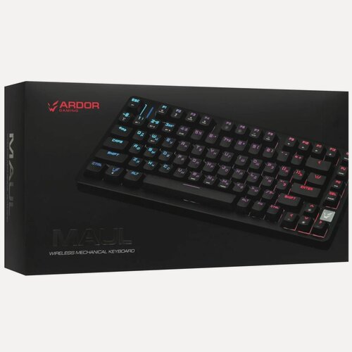 Изображение товара Клавиатура проводная + беспроводная ARDOR GAMING Maul [AG-ZD-Ma82AR-BL-HS-DI]