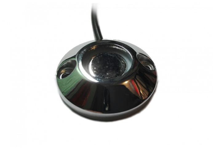 Cчитыватель накладной, с подсветкой, контактный хромированный для работы с ключами Touch Memory CD-TM01 Slinex - фотография № 1
