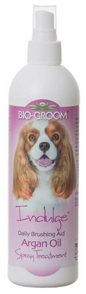 Bio-Groom Indulge Spray спрей-кондиционер с аргановым маслом для ухода за шерстью 355 мл - фотография № 6