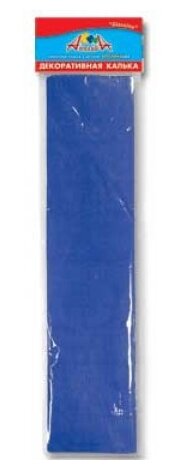 Цв. калька декоративная 50х70 см, ярко-синий АппликА С1904-05